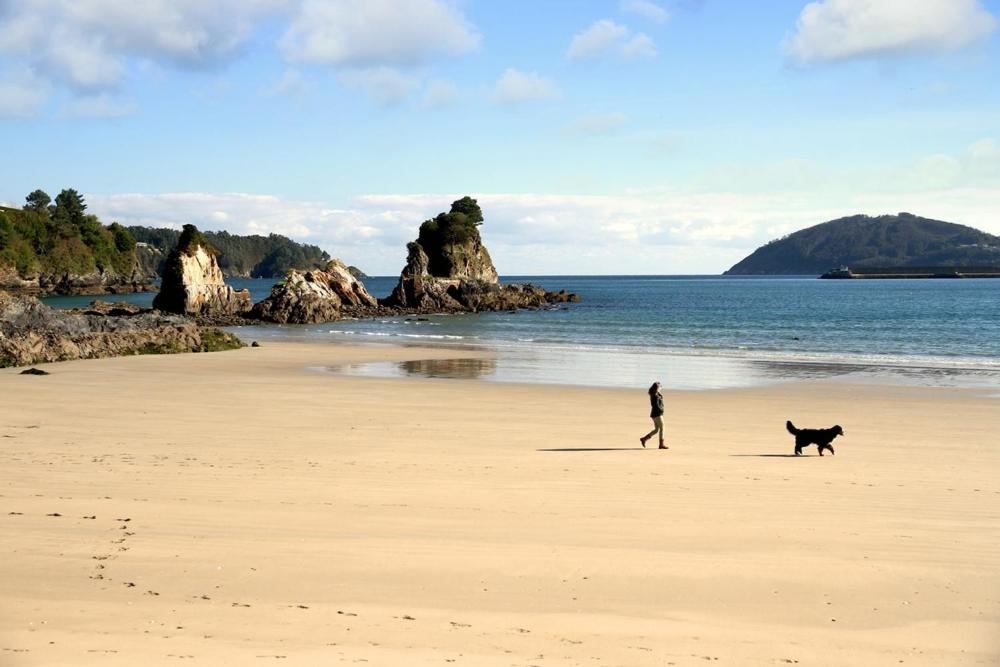 Apt. P/4 En La Playa De Viveiro Eksteriør bilde