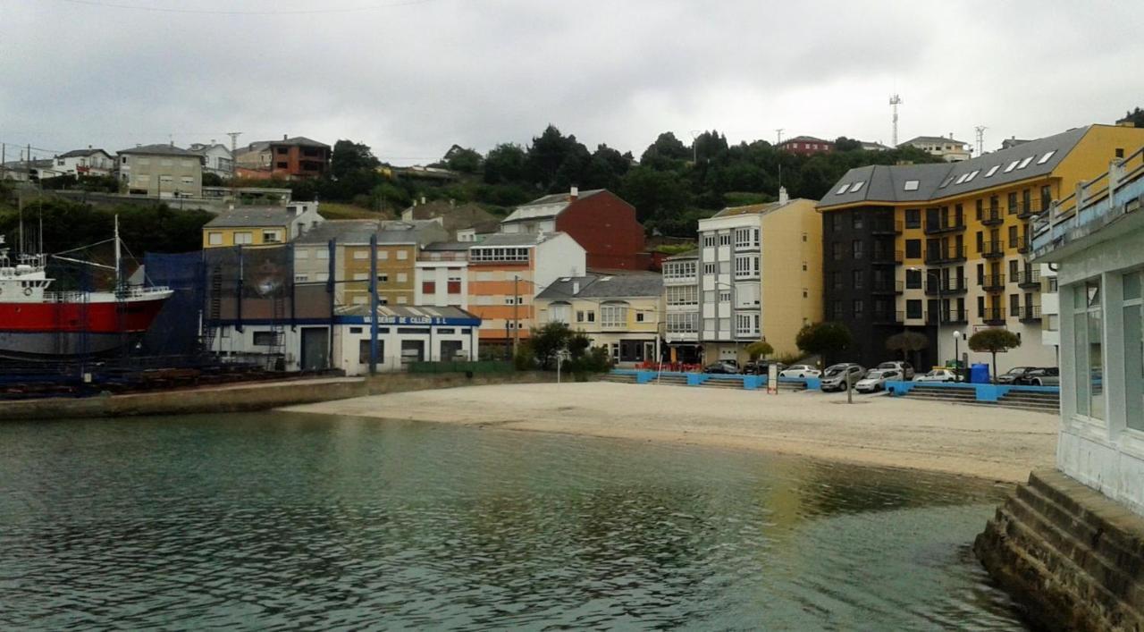 Apt. P/4 En La Playa De Viveiro Eksteriør bilde